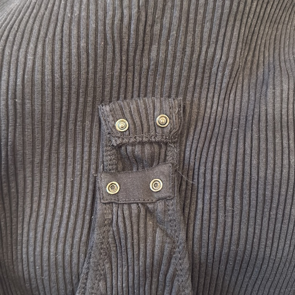 NWOT Black Long Sleeve Bodysuit US Medium - Picture 6 of 6